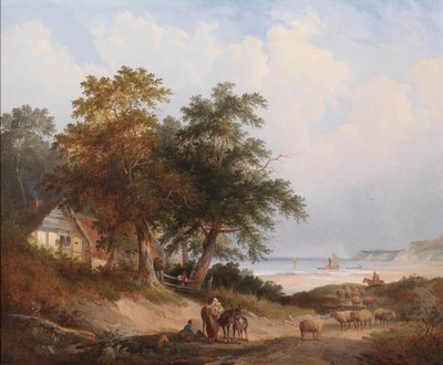 A Coastal Landscape, Isle of Wight by Edwin Henry Boddington